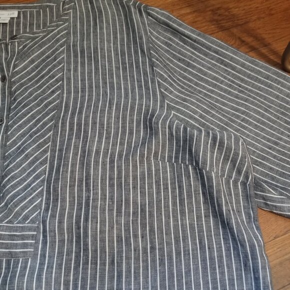 J. JILL love linen plus mixed stripes tunic top (4X) - Picture 6 of 16